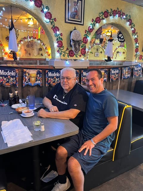 Catching up over a meal